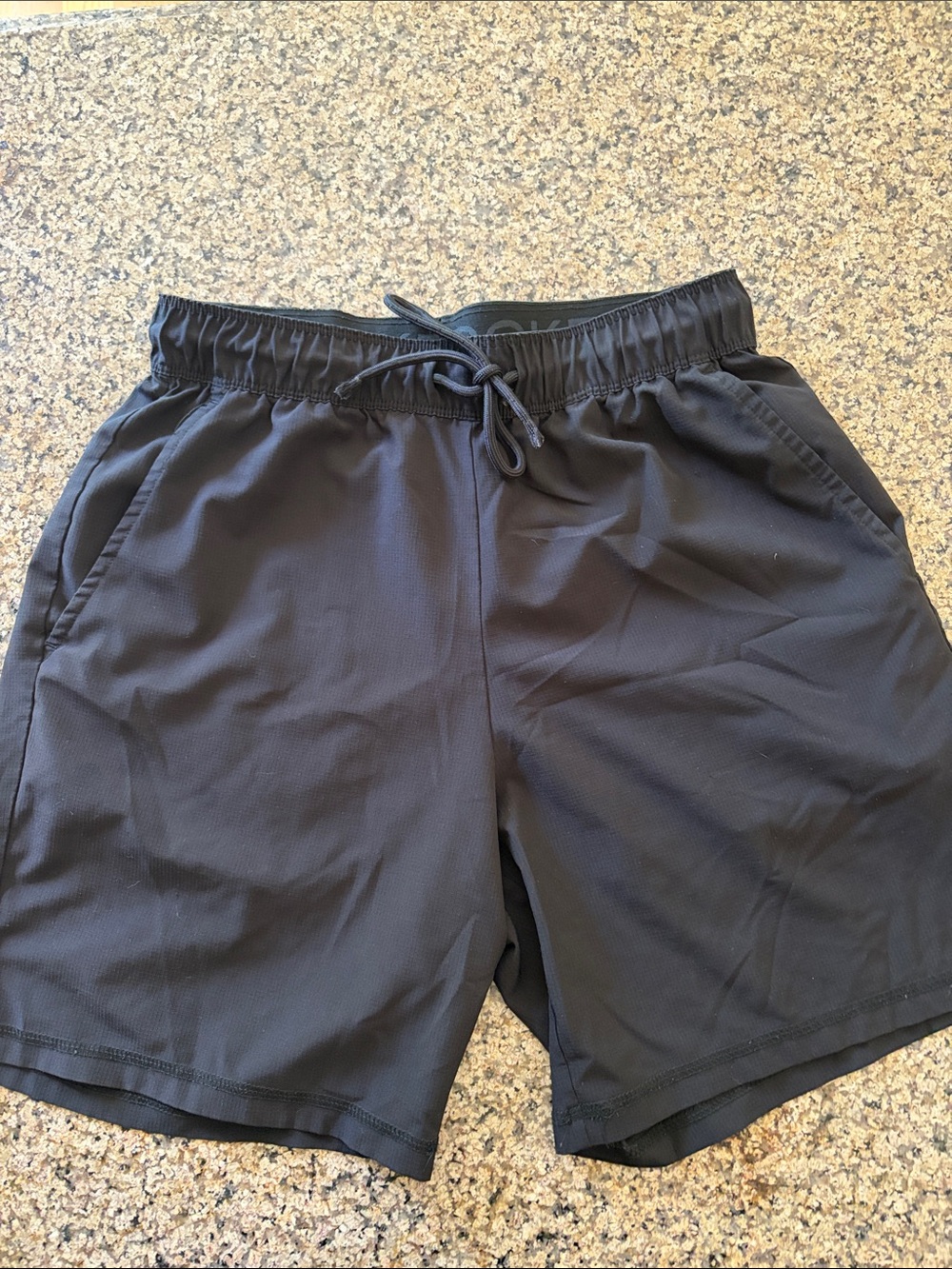 Jockey Men's Black Athletic Drawstring Shorts